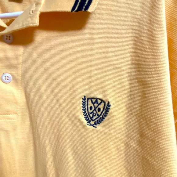 Vintage Yellow Arnold Palmer High End Thick Men’s L Golf Polo Shirt MINTY - Picture 2 of 5